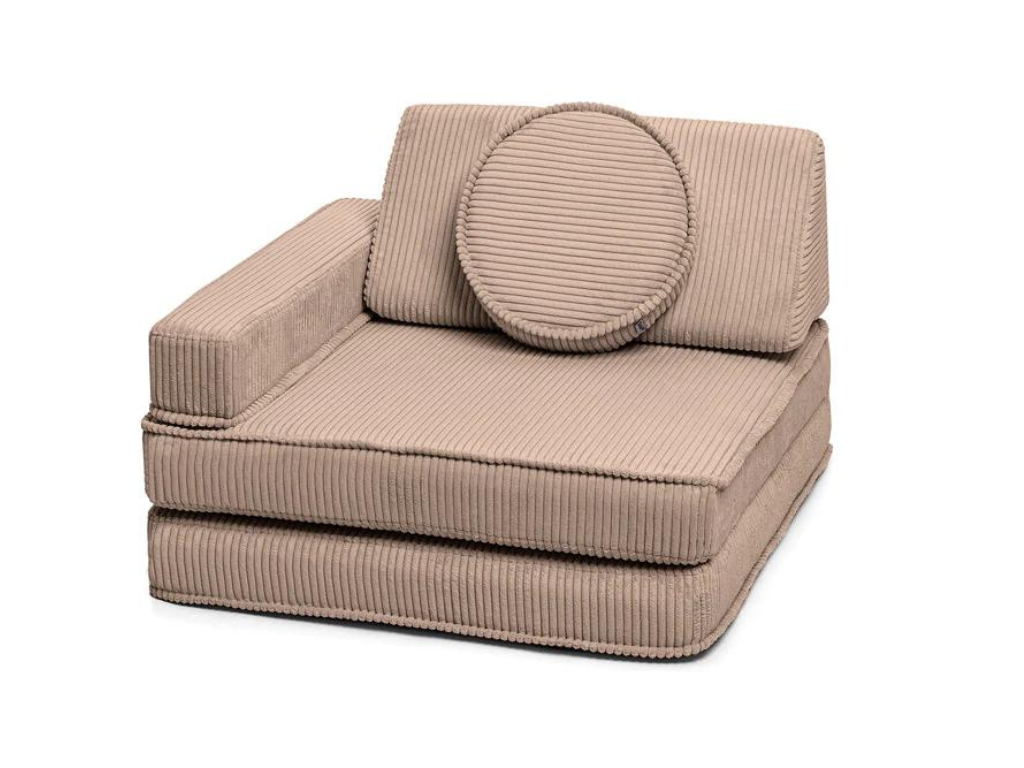 E-shop Rozkladacie penové kreslo z menčestra ARMCHAIR Zvoľte farbu: Hnedá