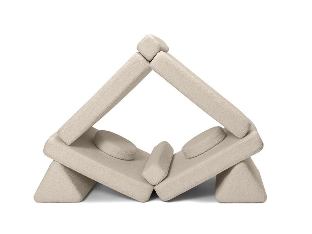 E-shop Veľký multifunkčný skladací bunker z bouclé SOFA Zvoľte farbu: Béžová