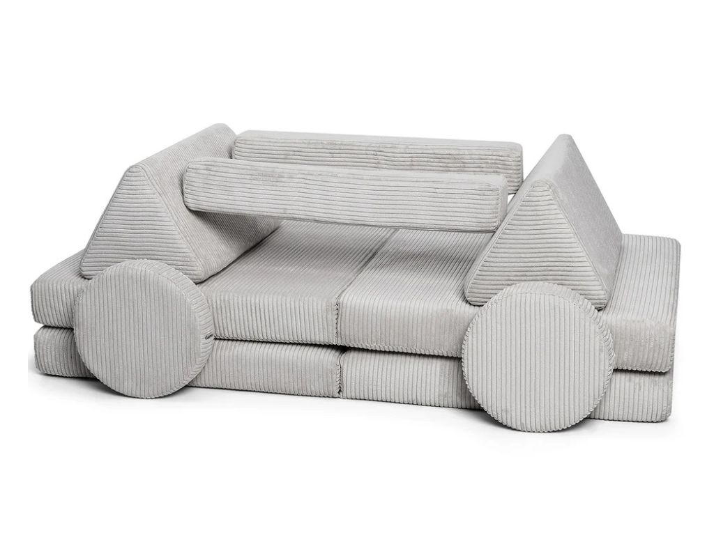 Veľký multifunkčný skladací bunker z menčestra SOFA PURE Zvoľte farbu: Sivá