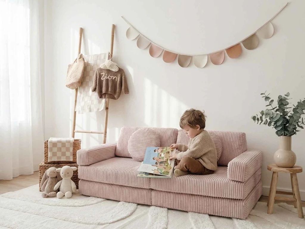 Veľký multifunkčný skladací bunker z menčestra SOFA PURE Zvoľte farbu: Modrá
