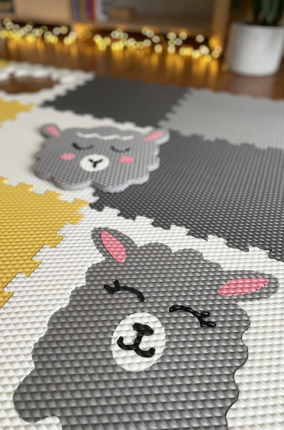 Penová podlaha puzzle 12 dielov BARÁNOK A LAMA