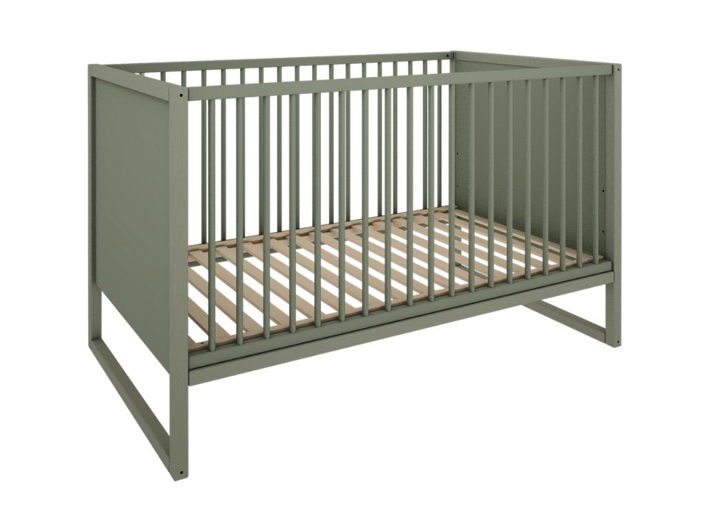 E-shop Detská postieľka TWEENS s nastaviteľnou zábranou 70x140 cm Zvoľte farbu: Eukalyptová