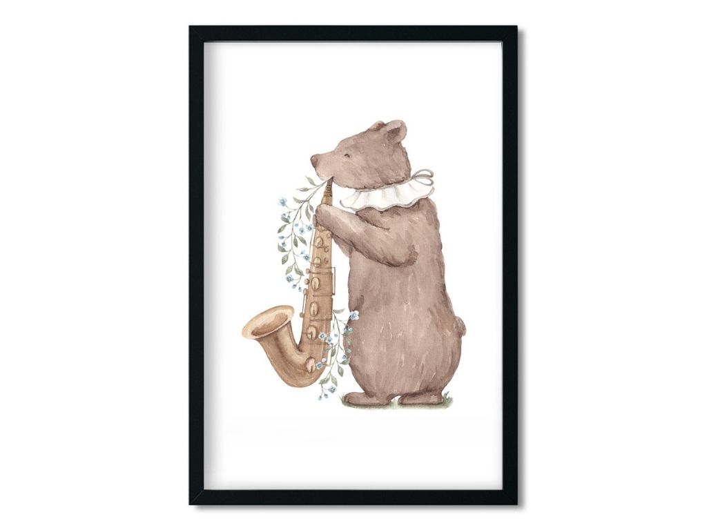 E-shop Detský plagát na stenu MEDVEĎ Zvoľte rozmer: 20 x 30 cm