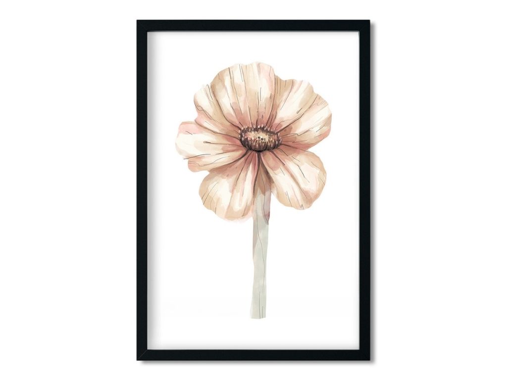 E-shop Plagát na stenu RUŽOVÝ KVET Zvoľte rozmer: 20 x 30 cm