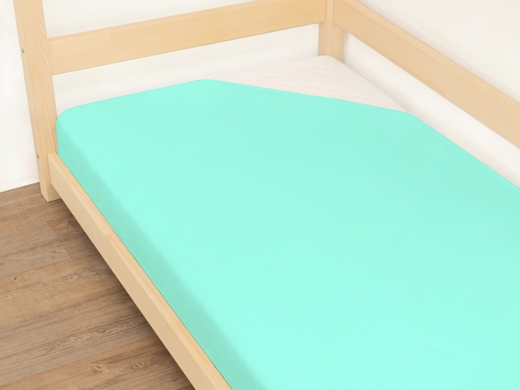 Benlemi Jednolôžkové prestieradlo JERSEY z bavlny MINT Zvoľte rozmer: 80 x 160 cm
