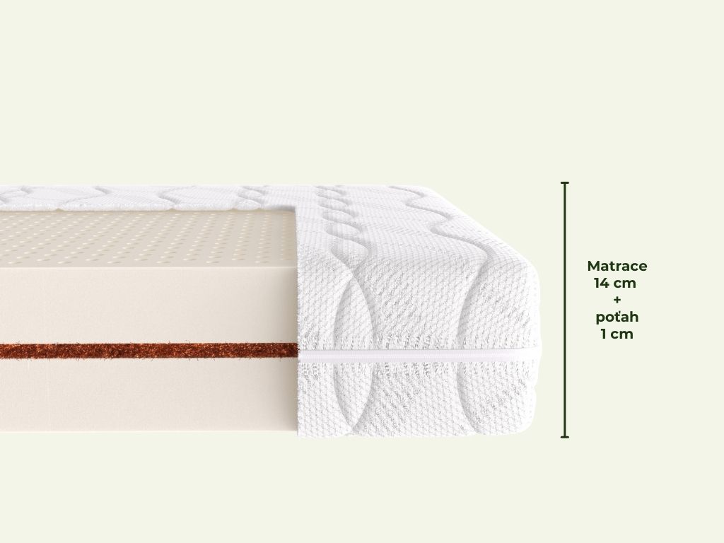 Benlemi Detský latexový matrac COCO LATEXA s kokosovými vláknami Zvoľte rozmer: 80x200 cm