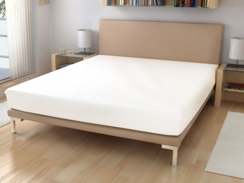 E-shop Jednolôžkové prestieradlo z bavlneného froté Zvoľte farbu: Biela, Zvoľte rozmer: 120 x 200 cm
