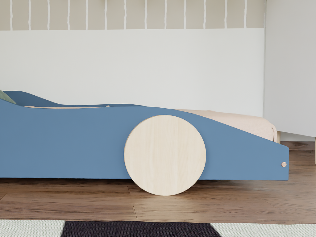 Benlemi Detská auto posteľ v tvare športiaku DRIFTY Zvoľte farbu: Žltá - čierna, Zvoľte rozmer: 80x160 cm