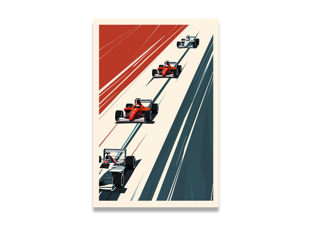 E-shop Benlemi Obraz na plátne pre deti s motívom ZÁVODNÉ FORMULE Zvoľte rozmer: 30 x 30 cm