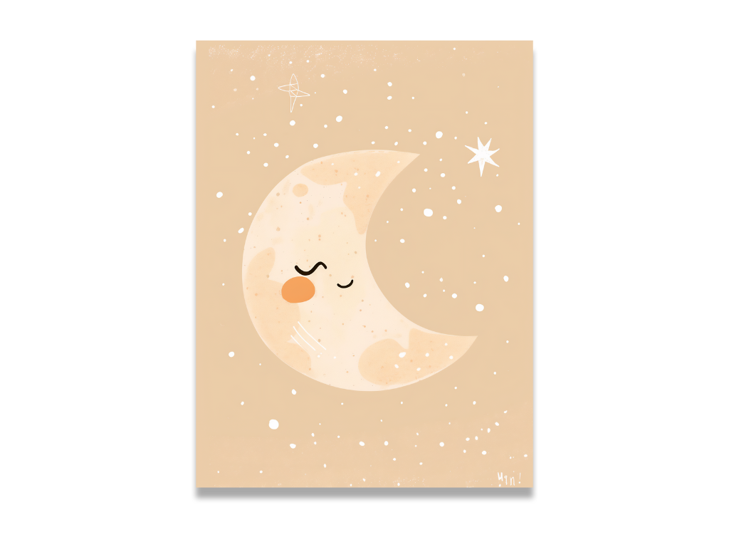 E-shop Benlemi Obraz na plátne na stenu MESIAC Zvoľte rozmer: 30 x 30 cm