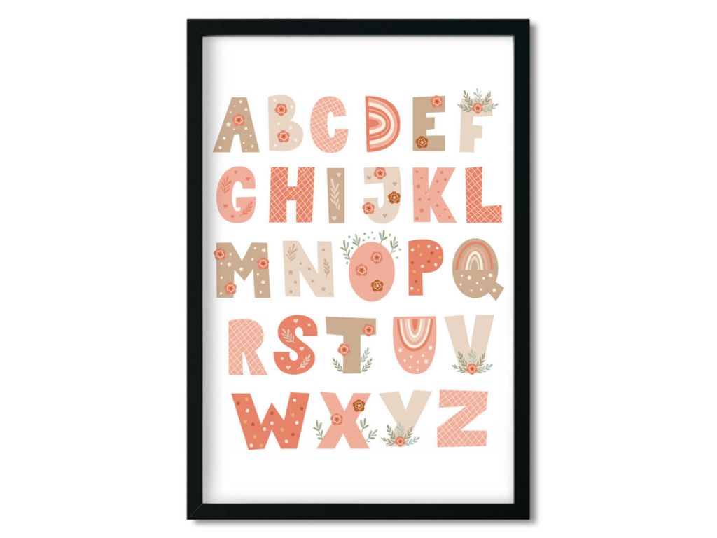 E-shop Plagát do detskej izby ABECEDA Zvoľte rozmer: 20 x 30 cm