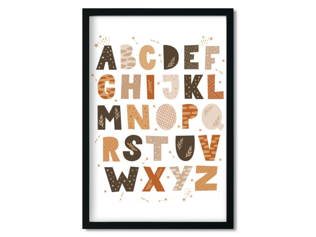 E-shop Plagát na stenu ABECEDA Zvoľte rozmer: 20 x 30 cm