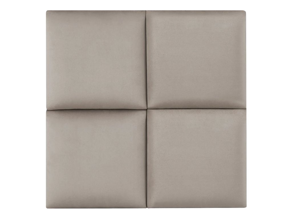 Štvorcové čalúnené panely na stenu VELVET Zvoľte farbu: Vínová, Zvoľte rozmer: 30x30 cm, Uchytenie na stenu: So samolepiacim suchým zipsom