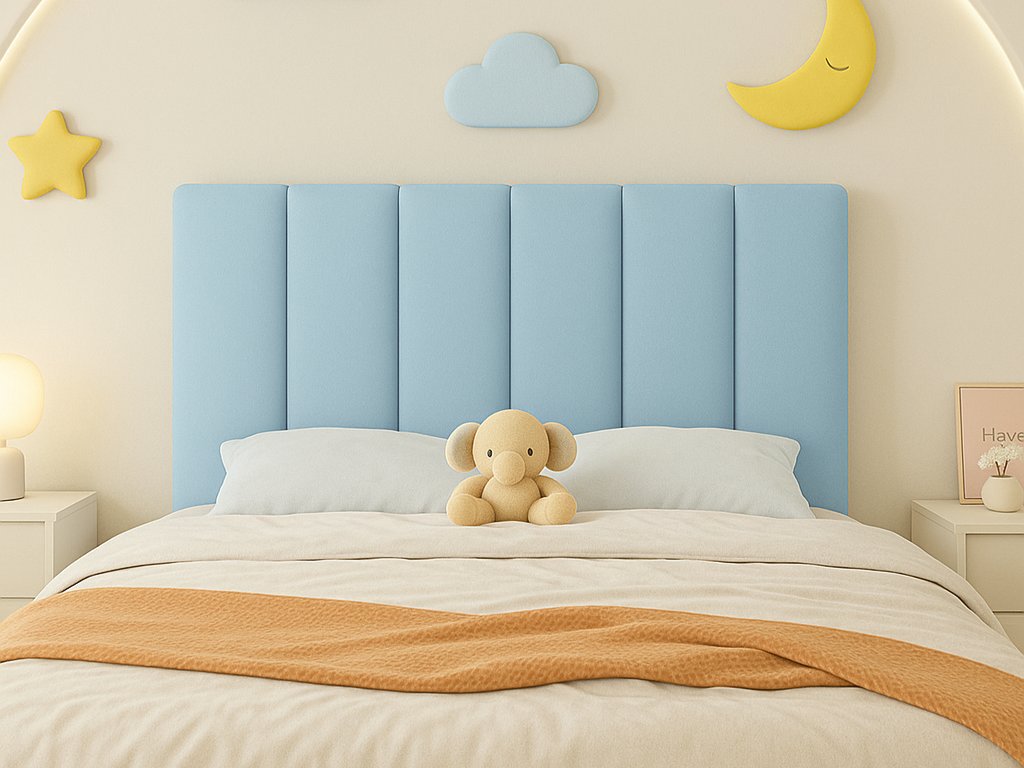 Rovný čalúnený panel na stenu VELVET Zvoľte farbu: Vínová, Zvoľte rozmer: 20x80 cm, Uchytenie na stenu: So samolepiacim suchým zipsom