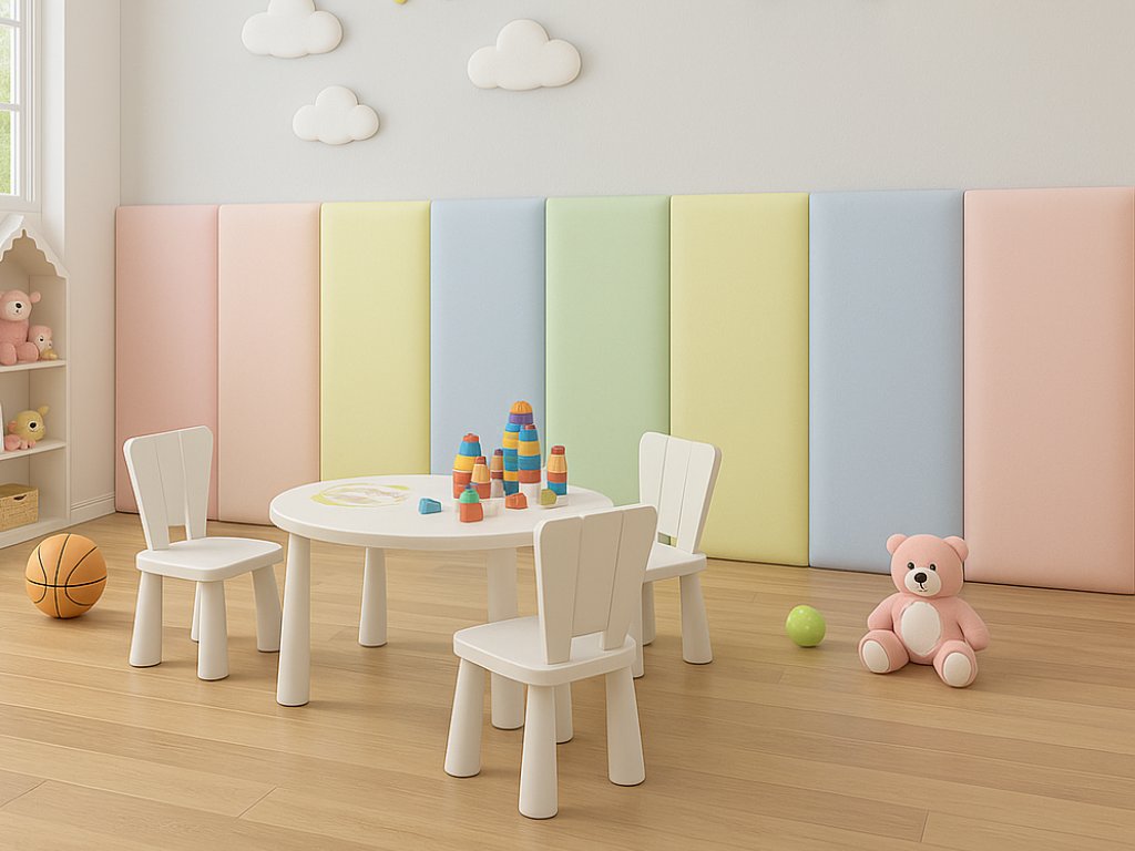 Rovný čalúnený panel na stenu VELVET Zvoľte farbu: Vínová, Zvoľte rozmer: 20x80 cm, Uchytenie na stenu: So samolepiacim suchým zipsom