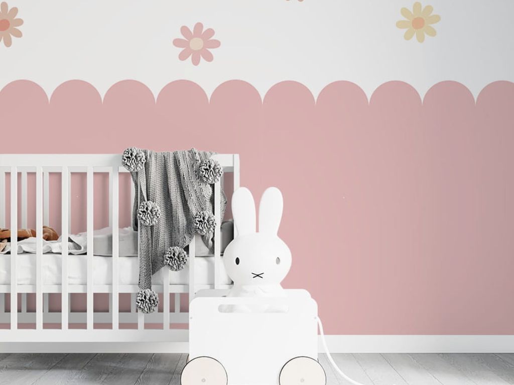 E-shop Samolepka NÁSTENNÝ PANEL do detskej izby OBLOK ružová Zvoľte rozmer: 98x100 cm