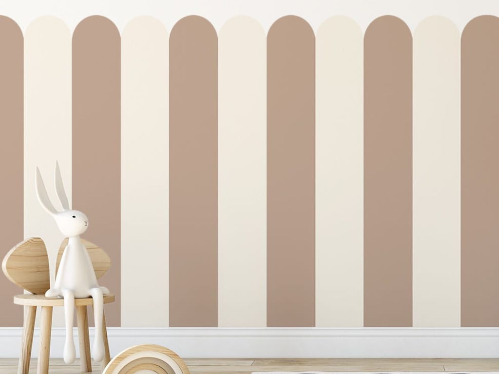 E-shop Samolepka NÁSTENNÝ PANEL do detskej izby PLOT béžová Zvoľte rozmer: 98x100 cm