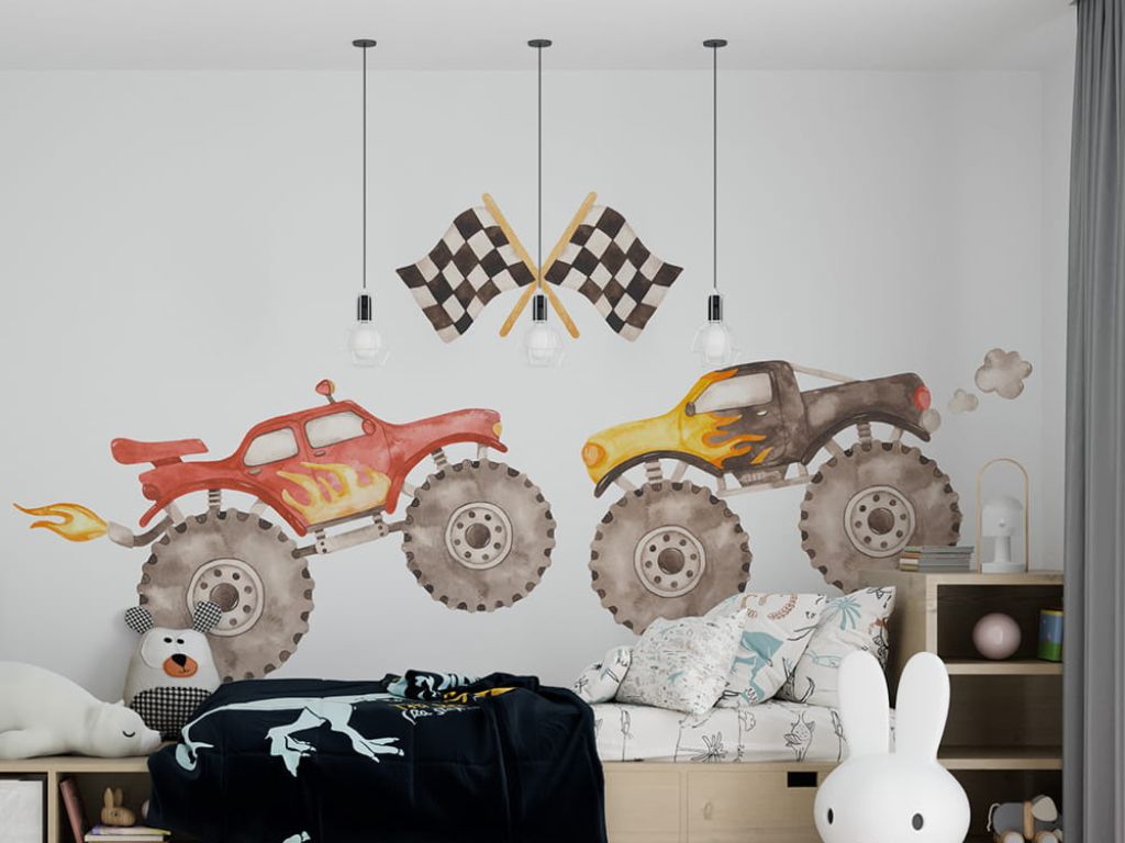 E-shop Samolepky do detskej izby MONSTER TRUCK