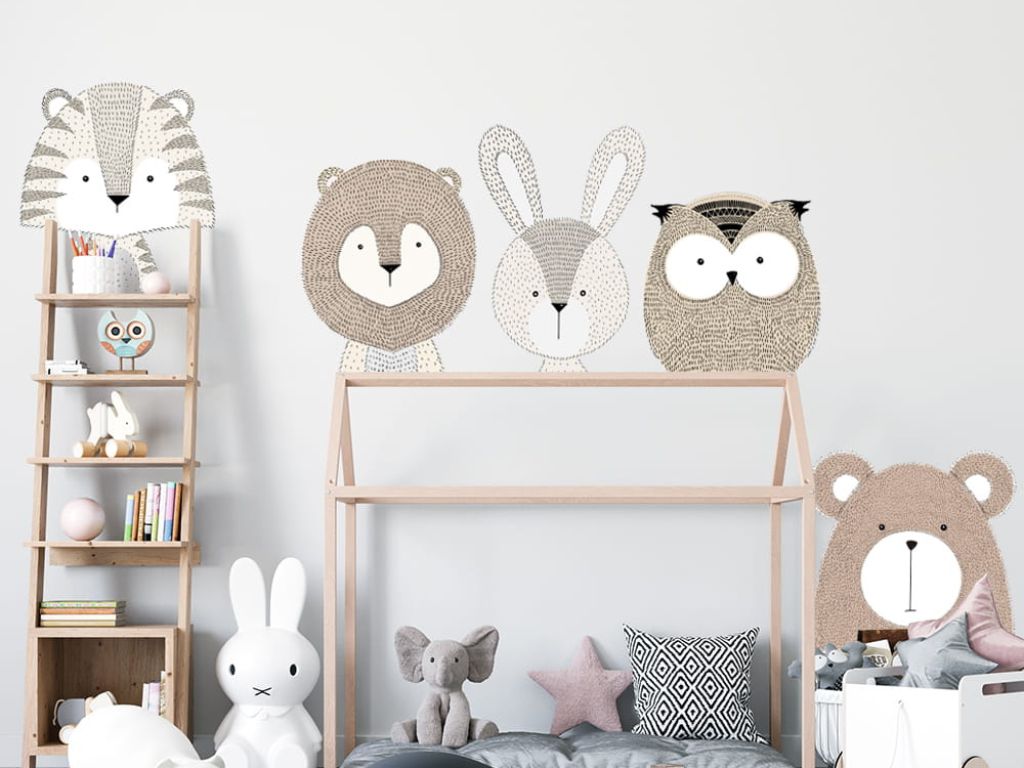 E-shop Samolepky na stenu ZVIERATKÁ do detskej izby