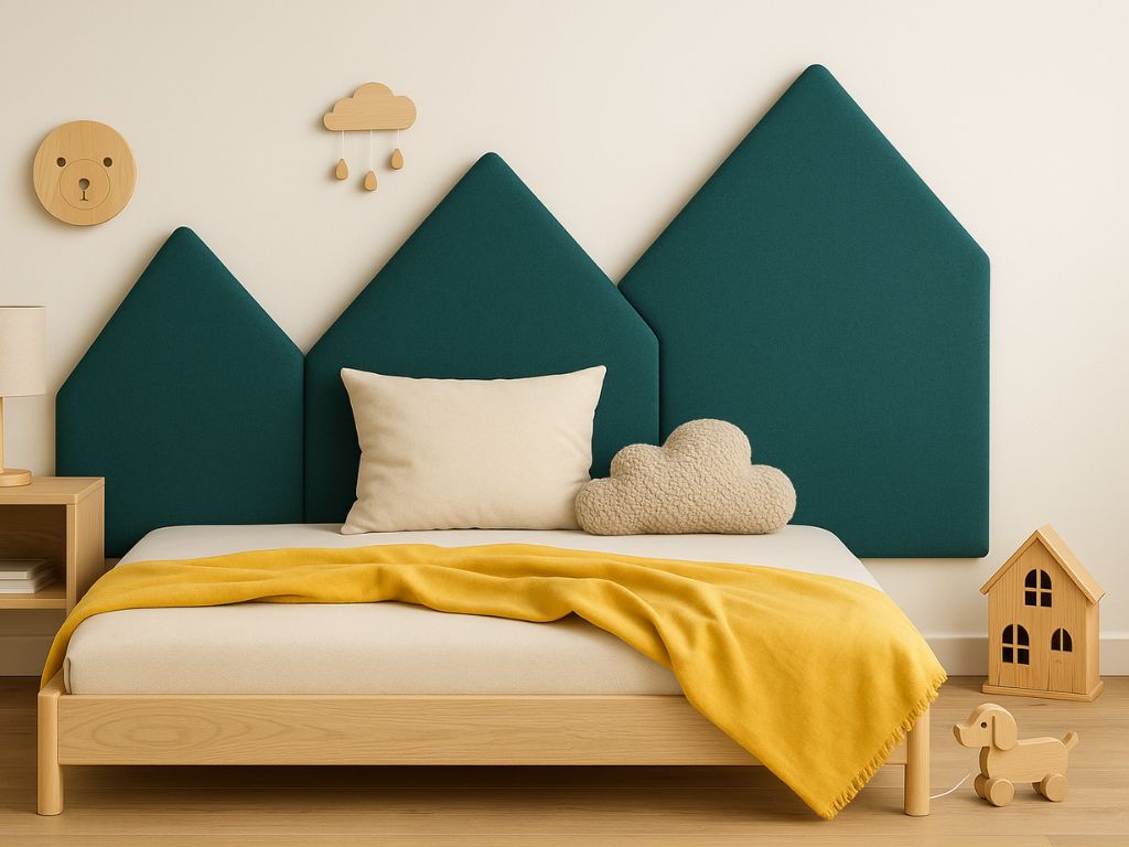 Čalúnený panel na stenu HORY - pravá strana VELVET Zvoľte farbu: Vínová, Zvoľte rozmer: 80x200 cm, Uchytenie na stenu: So samolepiacim suchým zipsom