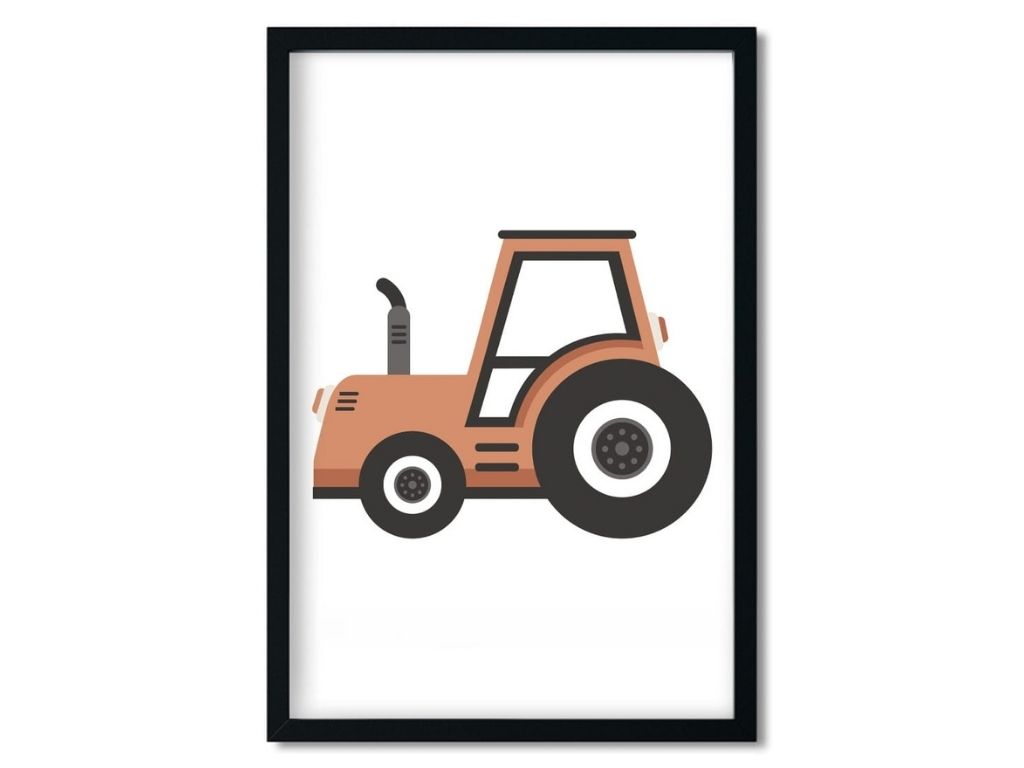 E-shop Plagát do detskej izby TRAKTOR Rozmer: 20 x 30 cm