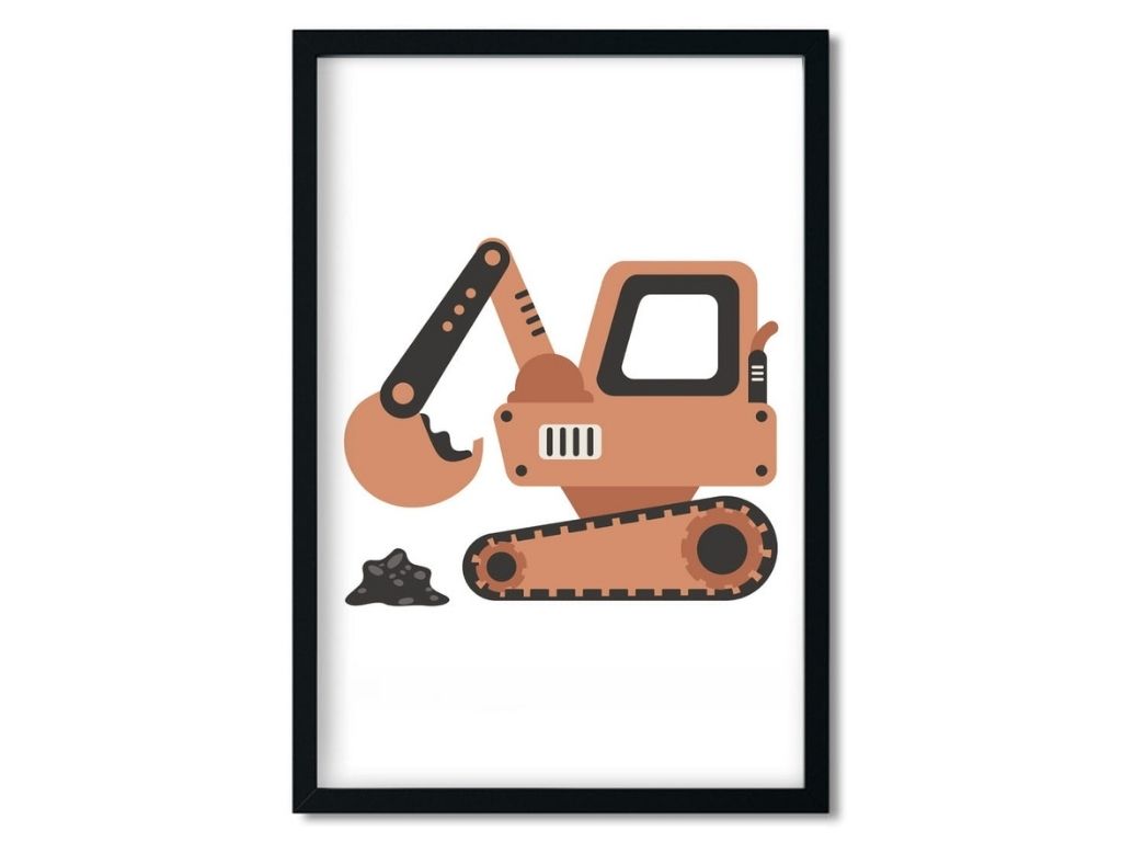 E-shop Plagát do detskej izby BAGR Rozmer: 20 x 30 cm