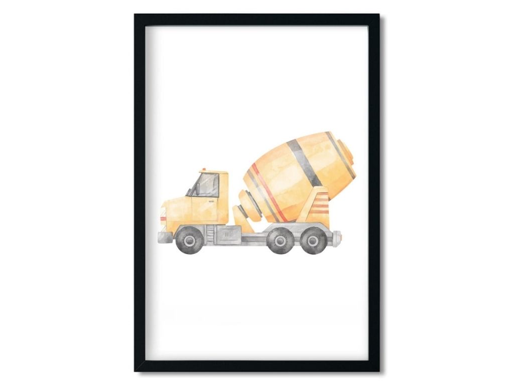 E-shop Plagát na stenu do detskej izby DOMIECHÁVAČ žltý Rozmer: 20 x 30 cm