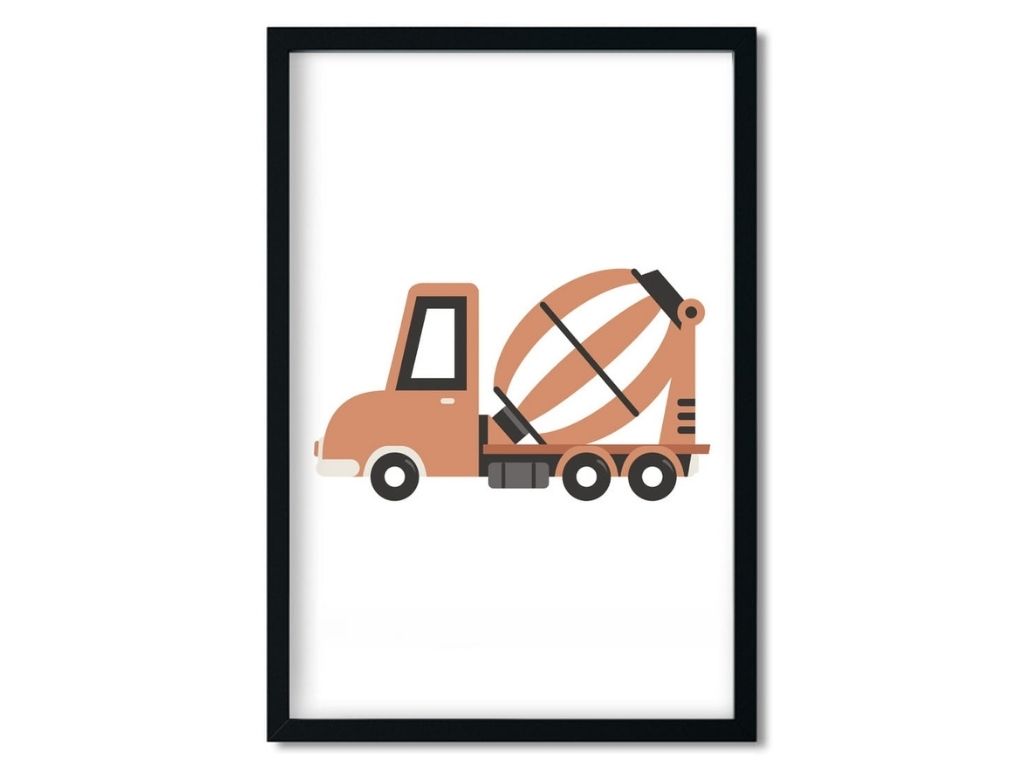 E-shop Plagát na stenu do detskej izby DOMIECHÁVAČ béžový Rozmer: 20 x 30 cm