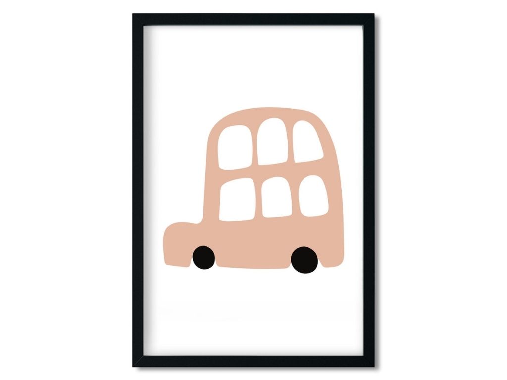 E-shop Plagát do detskej izby AUTO Rozmer: 20 x 30 cm