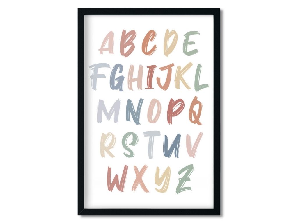 E-shop Plagát do detskej izby ABECEDA Rozmer: 20 x 30 cm