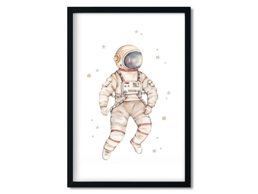 E-shop Plagát na stenu do detskej izby ASTRONAUT Rozmer: 20 x 30 cm
