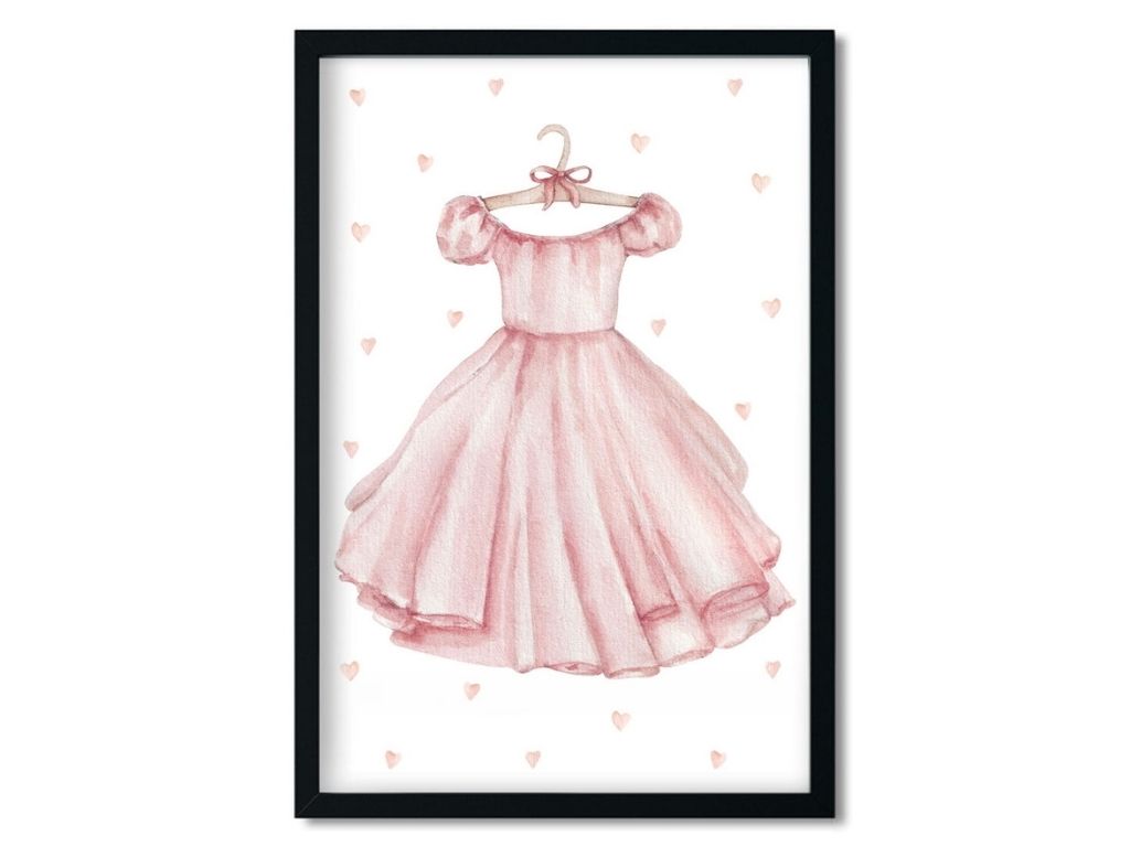 E-shop Plagát pre deti ŠATY Rozmer: 20 x 30 cm