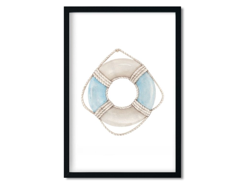 E-shop Plagát do detskej izby ZÁCHRANNÝ KRUH Rozmer: 20 x 30 cm
