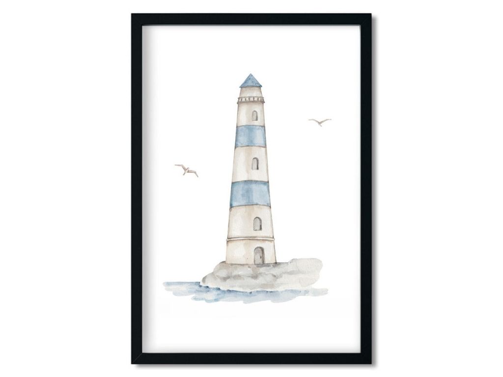 E-shop Plagát na stenu do detskej izby MAJÁK Rozmer: 20 x 30 cm