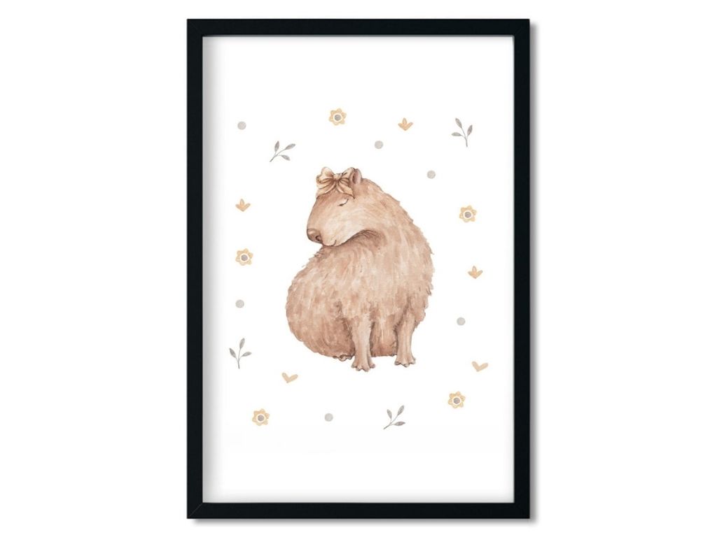 E-shop Detský plagát na stenu CAPYBARA Rozmer: 20 x 30 cm