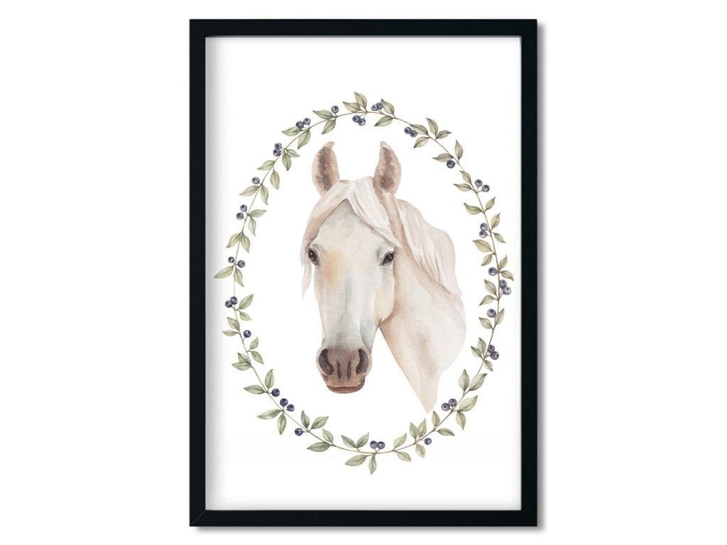 E-shop Plagát na stenu KONÍK do detskej izby Rozmer: 20 x 30 cm