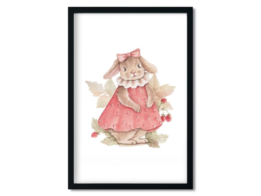 E-shop Plagát do detskej izby ZAJAČICE Rozmer: 20 x 30 cm