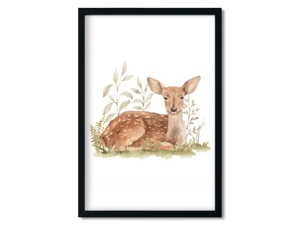 E-shop Plagát do detskej izby SRNKA Rozmer: 20 x 30 cm