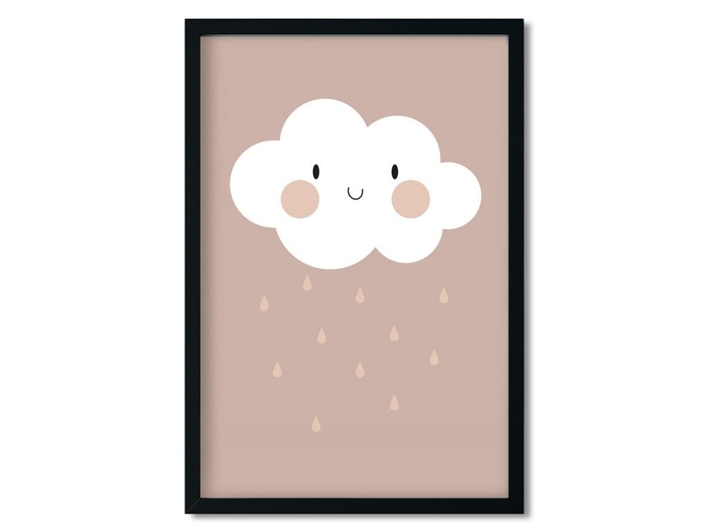 E-shop Plagát na stenu MRAK do detskej izby BÉŽOVÁ Rozmer: 20 x 30 cm