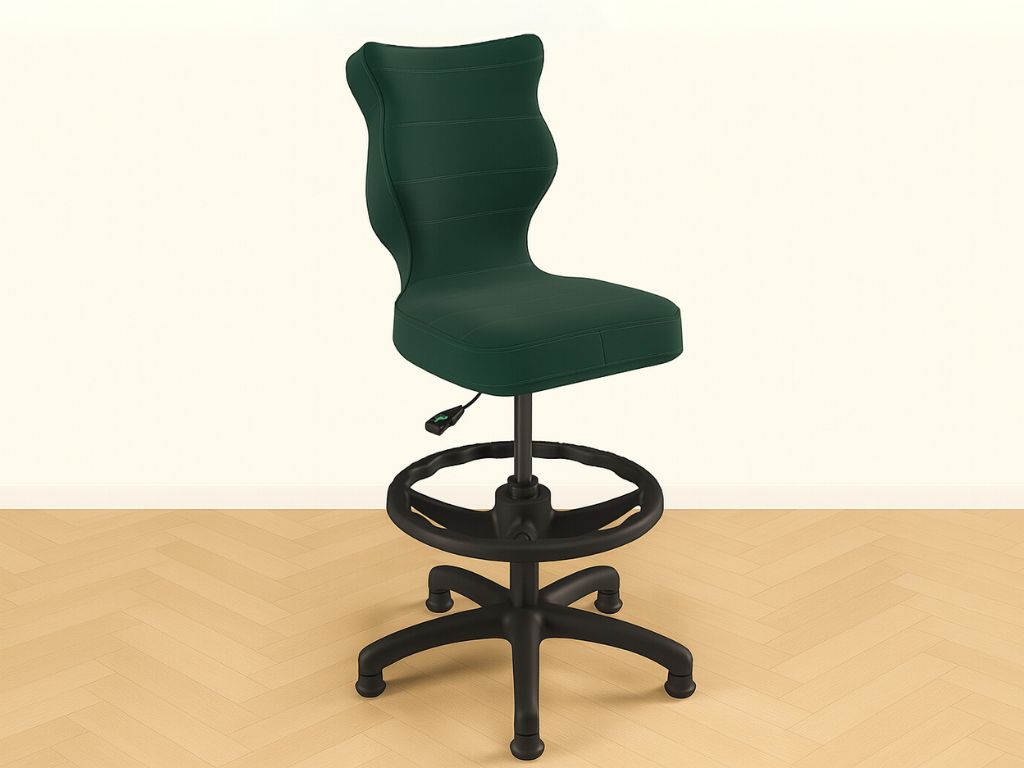 E-shop Ergonomická stolička pre deti k písaciemu stolu ZELENÁ Zvoľte rozmer: dieťa 119 - 142 cm (výška stola 68 - 81 cm)