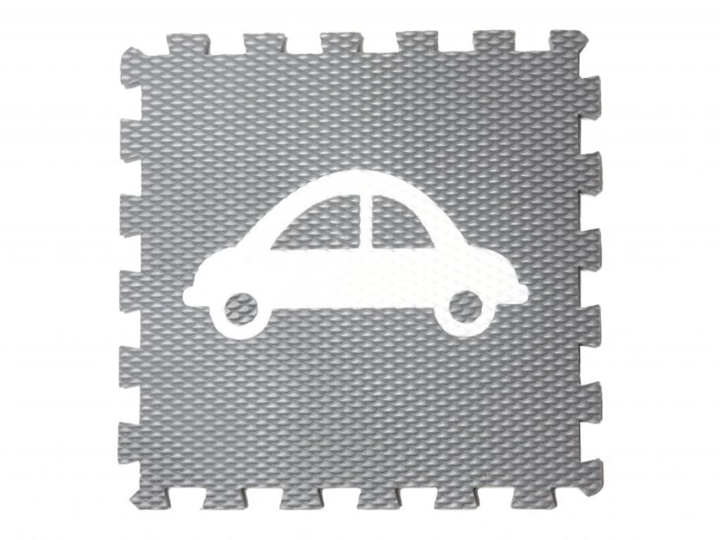 Penová hracia podlaha AUTO do detskej izby Zvoľte farbu: Biela s hnedou