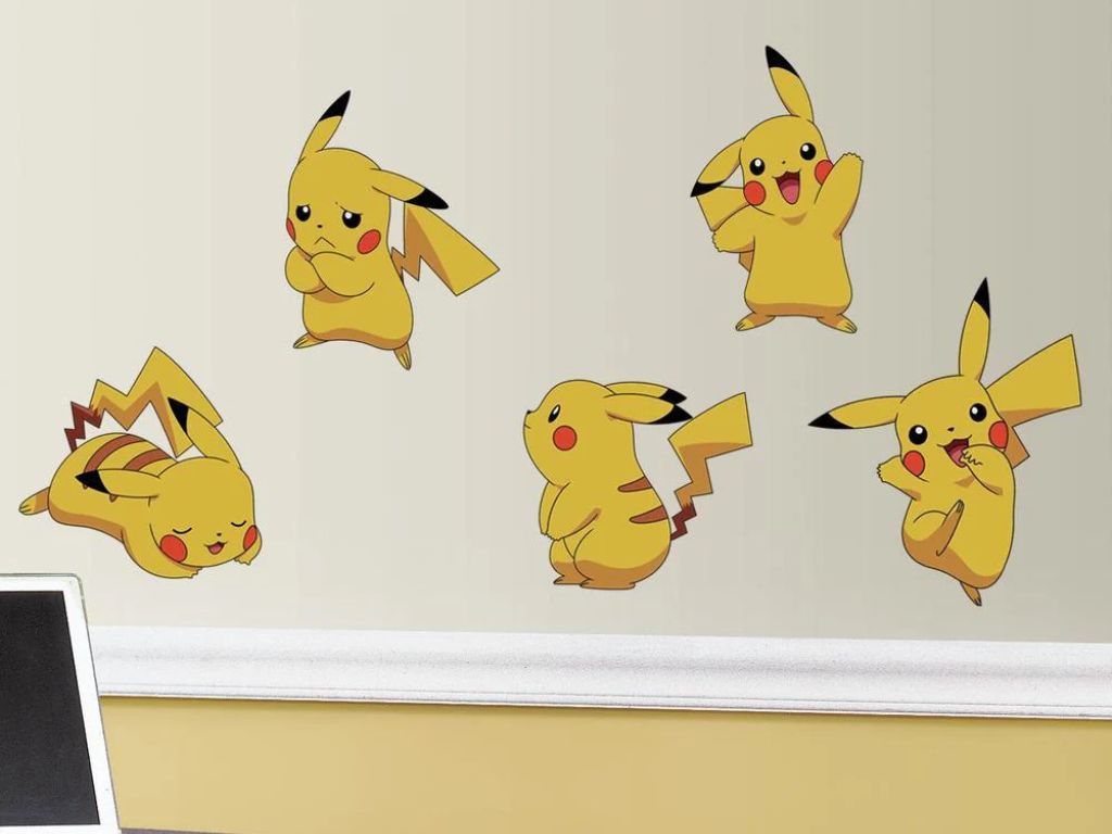 E-shop Samolepka na stenu s motívom PIKACHU