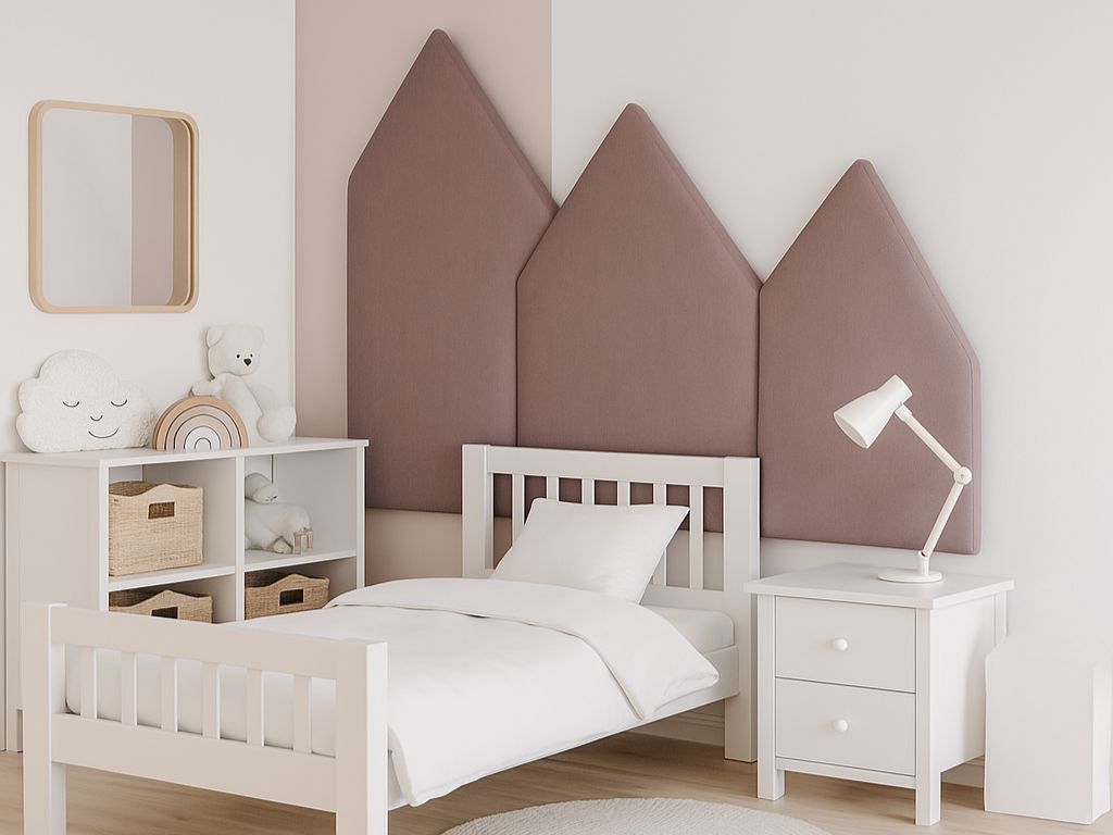 Čalúnený panel na stenu HORY - ľavá strana VELVET Zvoľte farbu: Vínová, Zvoľte rozmer: 70x200 cm, Uchytenie na stenu: So samolepiacim suchým zipsom