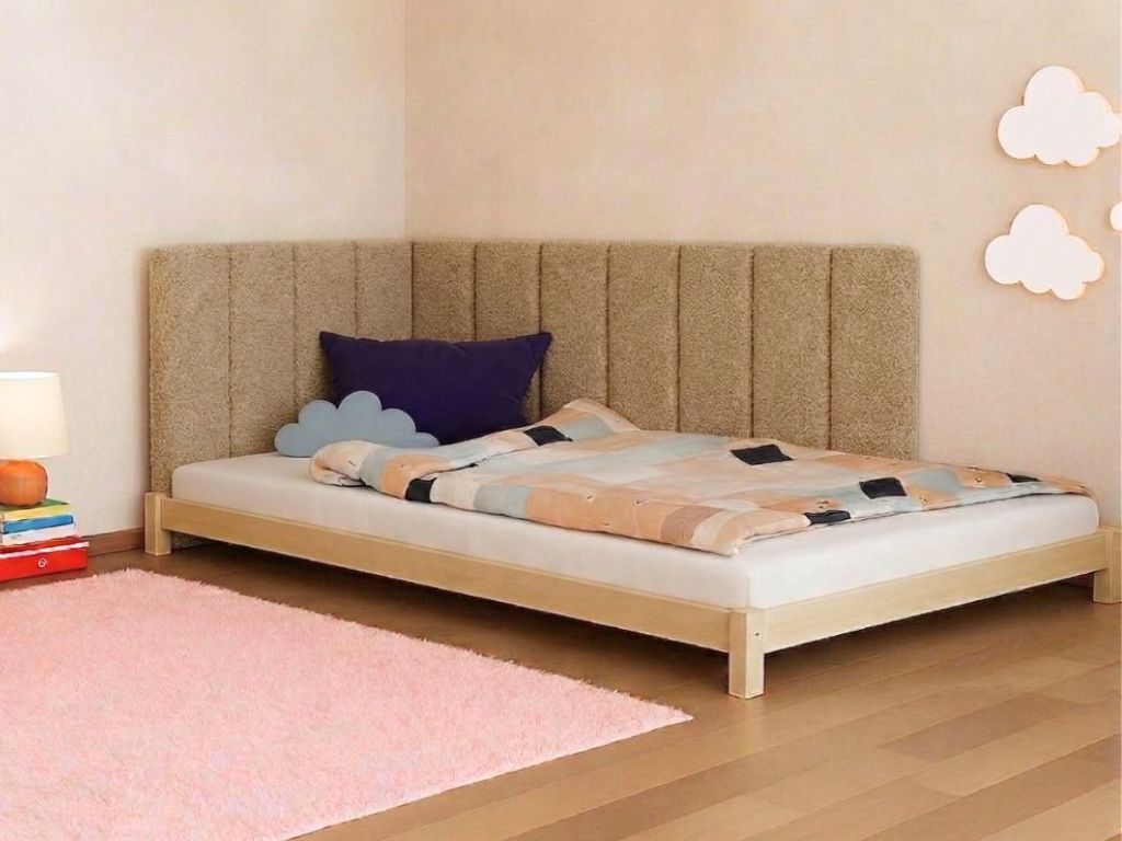 Rovný čalúnený panel na stenu BÚCLÉ Zvoľte farbu: Hnedá, Zvoľte rozmer: 20x80 cm, Uchytenie na stenu: So samolepiacim suchým zipsom