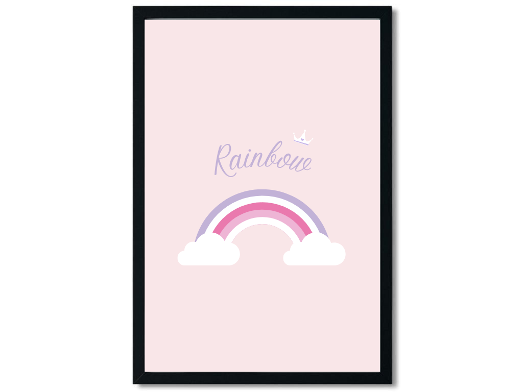 E-shop Benlemi Plagát do detskej izby DUHA Zvoľte rozmer: 30x42 cm (A3)