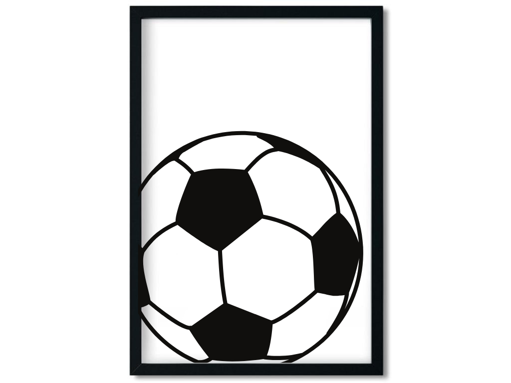 E-shop Benlemi Plagát na stenu FUTBALOVÝ BALÓN do detskej izby Zvoľte rozmer: 30x42 cm (A3)