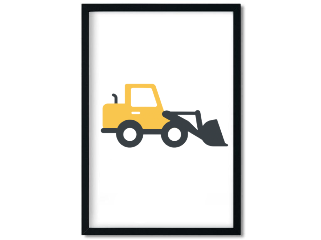 E-shop Benlemi Plagát TRAKTORBAGR do detskej izby Zvoľte rozmer: 30x42 cm (A3)