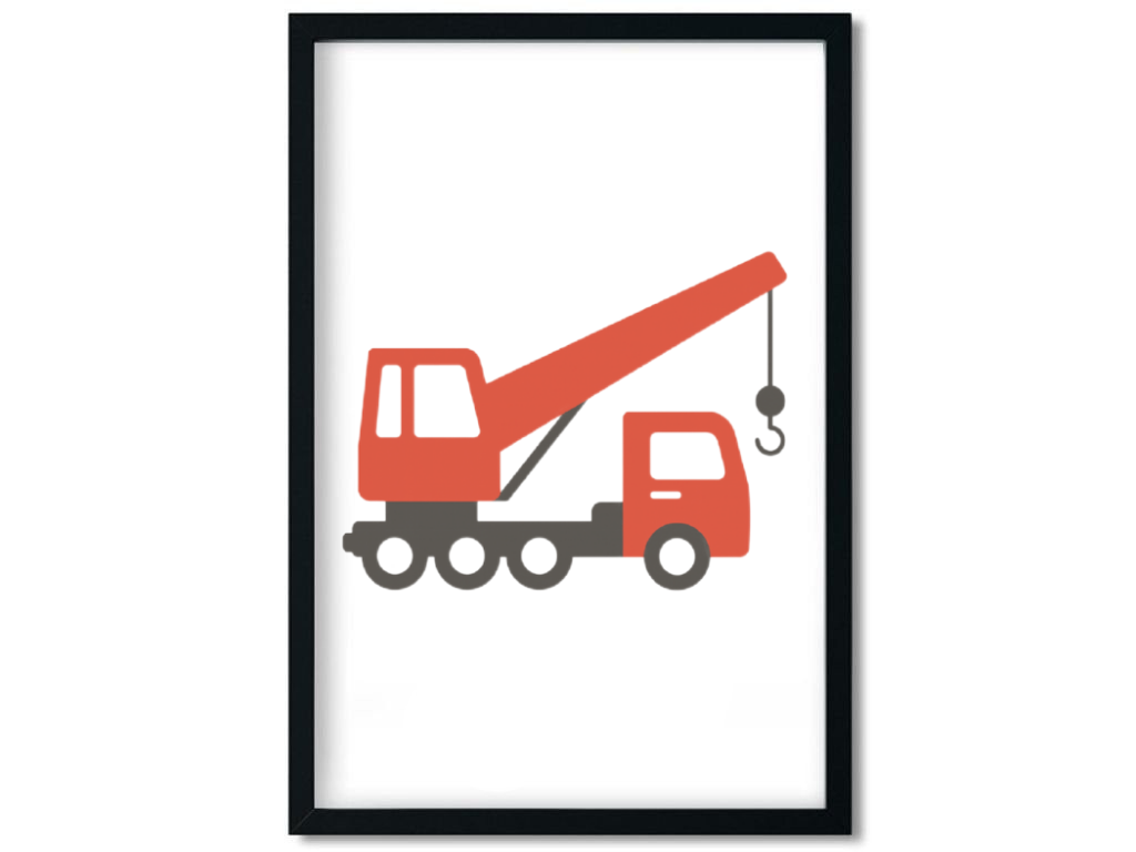 E-shop Benlemi Detský plagát AUTOJERIAB na stenu Zvoľte rozmer: 30x42 cm (A3)