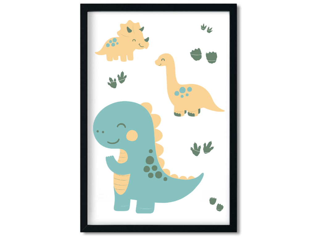 E-shop Benlemi Plagát na stenu DINOSAURI do detskej izby Zvoľte rozmer: 30x42 cm (A3)