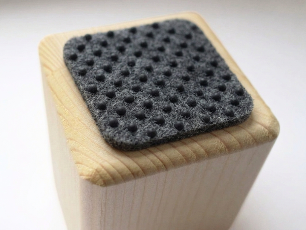 Benlemi Protišmykové filcové podložky 4x4 cm na nohy nábytku, 6 ks